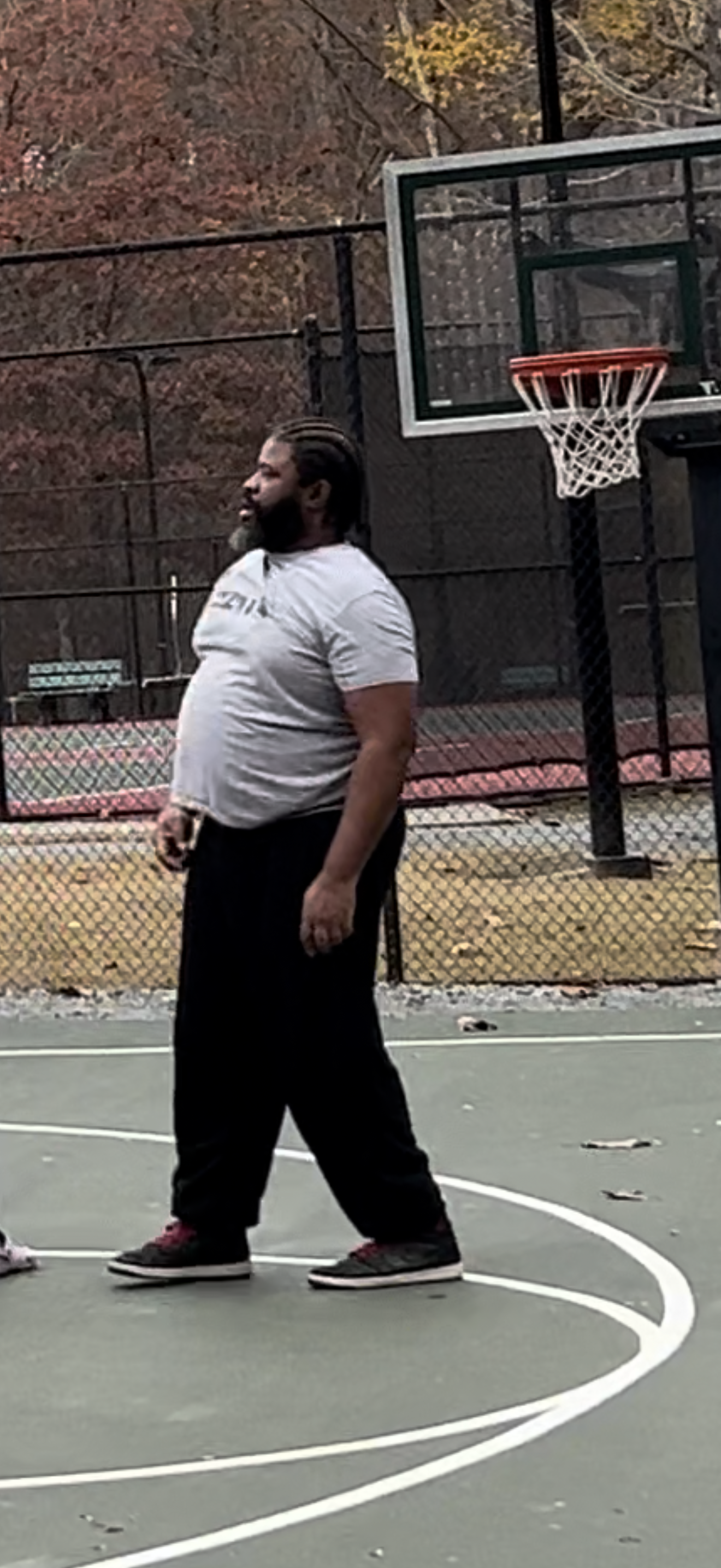 Before the journey — the basketball court